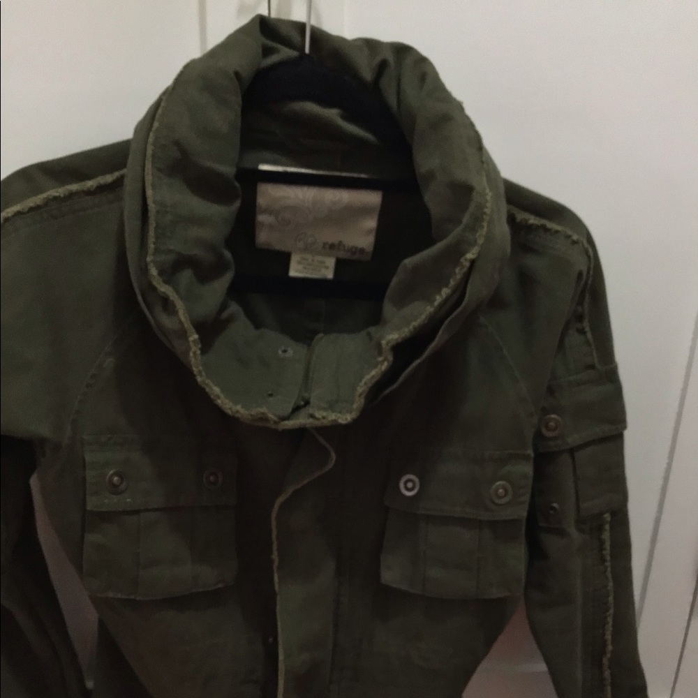 Hunter Green Utility Jacket L